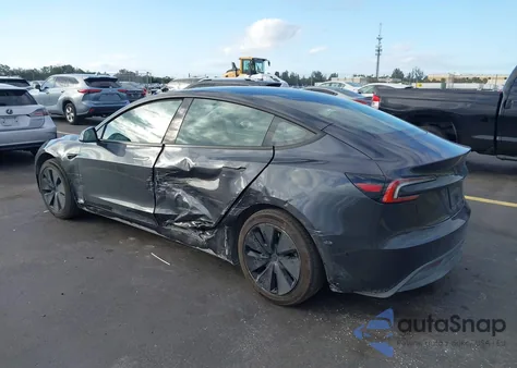 2025 Tesla Model 3 Long Range Rear-Wheel Drive/Standard Rear-Wheel Drive из США, поврежденный, VIN 5YJ3E1EA8SF972696